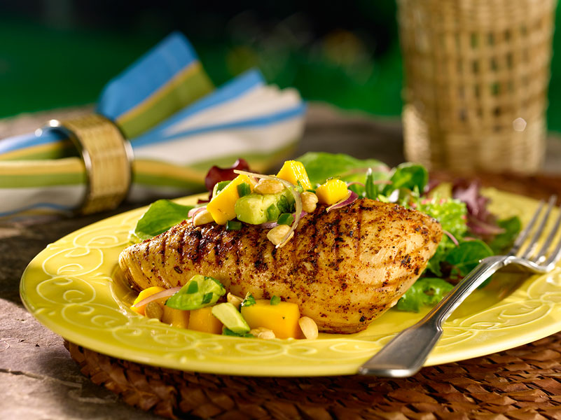 Salsa aux arachides et à la mangue